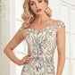 European And American Slim Elastic Fishtail Banquet Evening Dress