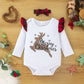 Children's Spring And Autumn Long Sleeve Triangle Rompers Suit