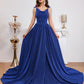 Tube Top Sequins Split Expansion Skirt Dress