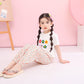Short-sleeved T-shirt For Girls Flower Print Top
