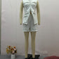 Sleeveless Multi-button Vest Casual Shorts Suit