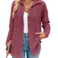 Striped Contrast Color Pocket Long Sleeve Shirt