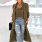 New Cardigan Trench Coat Knitted Loose Sweater Vest Suit