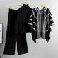 Casual Suit Women's Idle Style Knitwear Three-piece Set