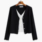 Women's Fashion V Neck Cardigan Knitted Jacket