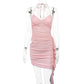 Mesh Camisole Halter Dress For Women Sexy And Form-fitting