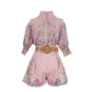 Australia Niche Design Short Shirt Top Shorts With Belt Suit