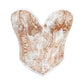 Womens Stylish Form-fitting Printed Tube Top
