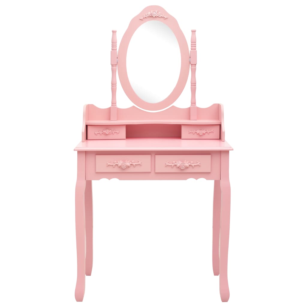dressing table set with stool 75x Paulownia