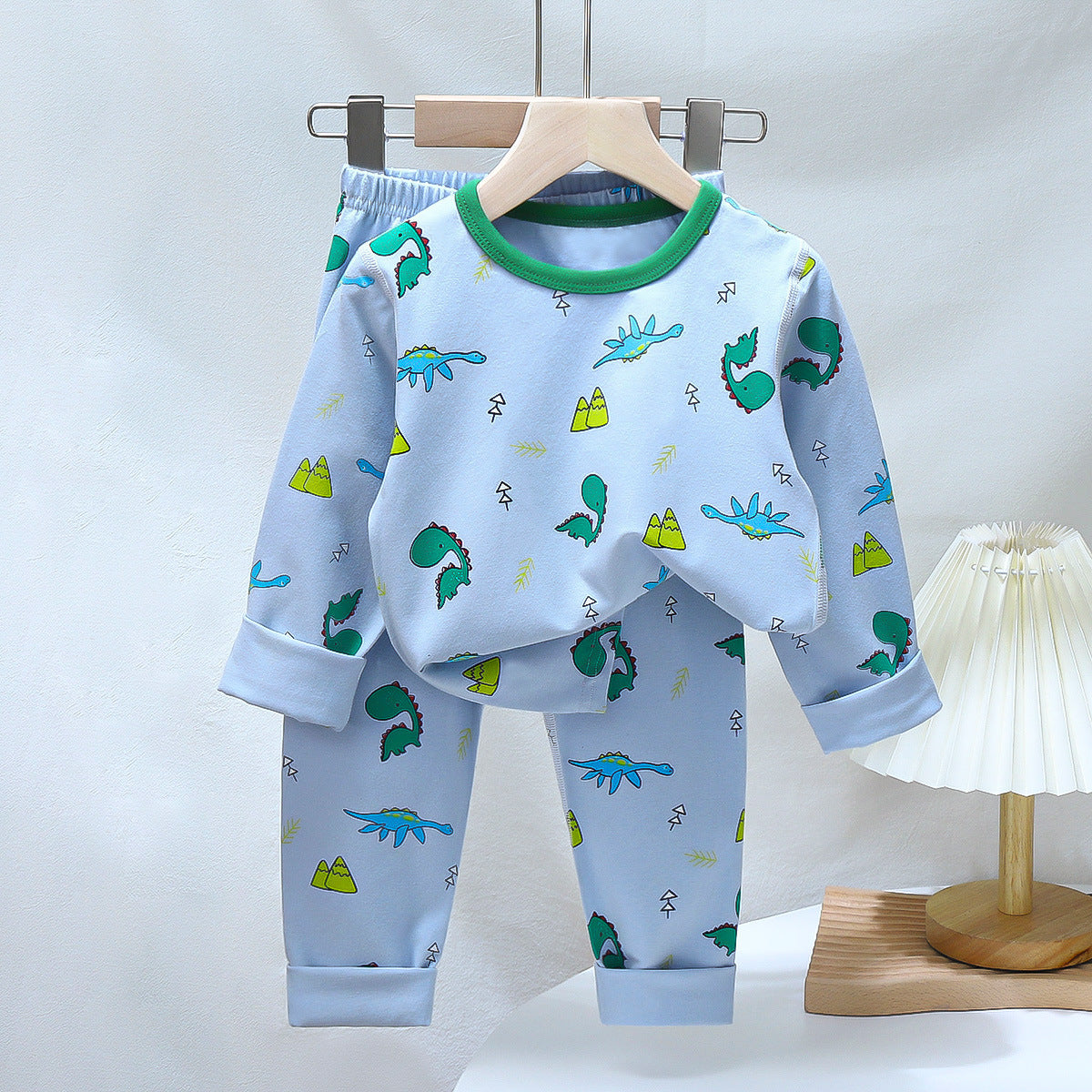 Ensemble de pyjama en coton pour enfants, sous-vêtements pour bébés, vêtements d'intérieur pour garçons, caleçons longs pour filles, haut et bas
