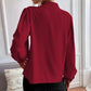 Women's Long-sleeved Single-row Button Loose Top