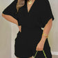 Casual V-neck Jumpsuit, Ruffled Jumpsuit