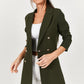 European And American Women's Casual Double-breasted Suit Jacket