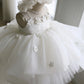 Girl's White Dress White Gauzy Dress