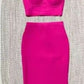 Tube Top High Waist Short Skirt Two-piece Set