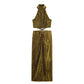 Women's Fashion Jewelry Embellished Open Design Dress