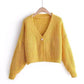 Nouveaux vêtements d'automne et d'hiver pour femmes, manteau ample, doux, épais, court, cardigan