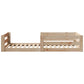 solid wood bed without mattress, pine wood