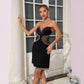 Cutout Tube Top Bubble Beads Dress