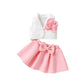 Korean-style Sleeveless Blazer And Short Skirt Set