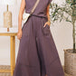 Sleeveless Colorblock Pocket Women's Suit