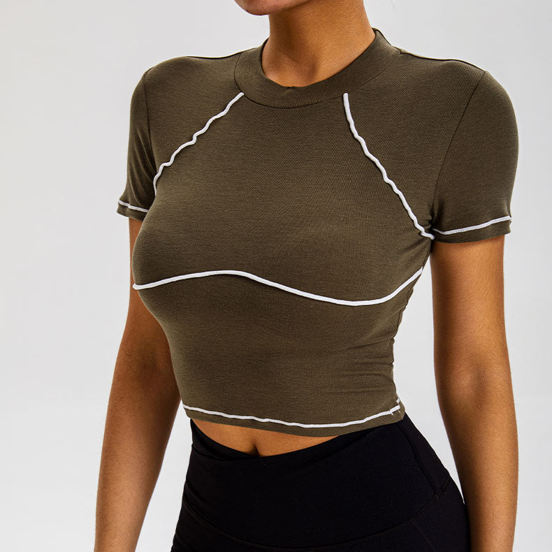 Women's Fashion Colorblock Vigorous Sports Top