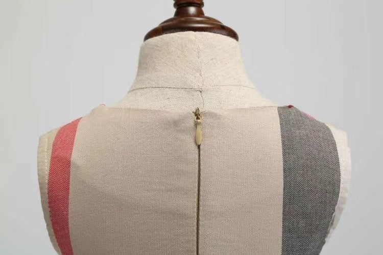 Robe d'été sans manches à double boutonnage pour enfants