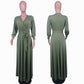 Robe grande taille à manches longues pour femme, automne, design mature, Fat Sister