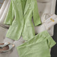 Half Sleeve Blazer And Pant Suit Ladies Women Female Jacket