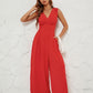 Sleeveless Stylish Waist-cinching Jumpsuit For Women