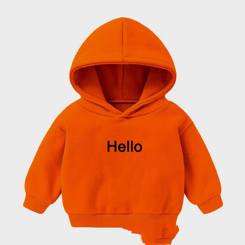 Pull à capuche et vêtements à manches longues en cachemire pour enfants, garçons et filles