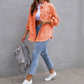 Women's Oversized Frayed Lightweight Denim Jacket Button Down Ripped Distressed Jean Shacket
