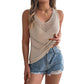 V-neck Hollow Knitwear Holiday Top