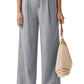 Loose Casual And Comfortable Pocket Straight-leg Pants