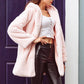 Faux Fur Plush Hooded Fur Coat Women's Fluffy Coat