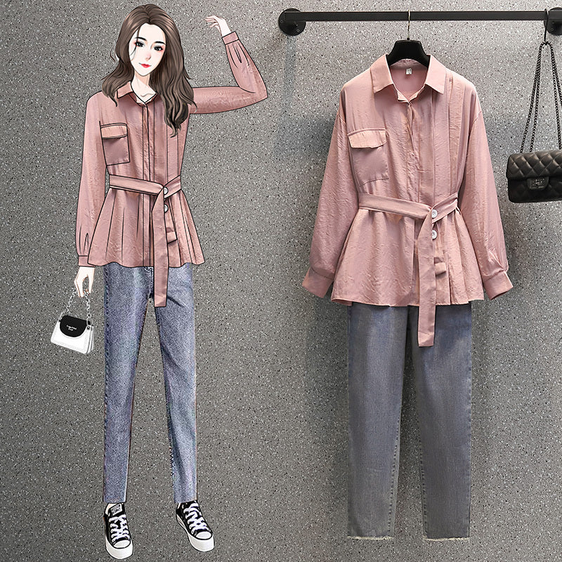 Large Women's New Fashion Slim Temperament Shirt