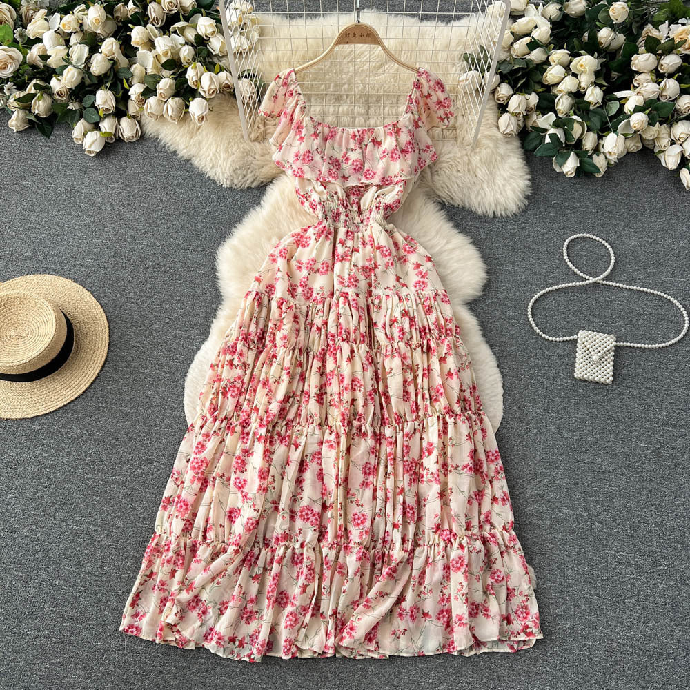 Niche French-style Sophisticated Platycodon Dress