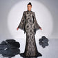 Long Sleeve Round Neck Lace Banquet Dress