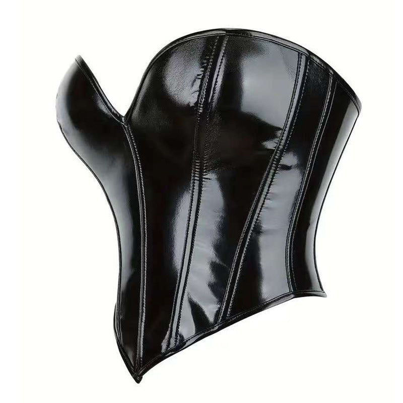 Women's Fashion Zipper Belly Tube Top Corset