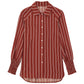 Ladies Fashion Casual Loose Versatile Shirt Striped Top