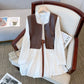 French Retro Shirt Dress Women's Vest Two-piece Set