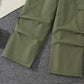 Girl All-match Letter Long Sleeve Sweater Wide Leg Pleated Overalls