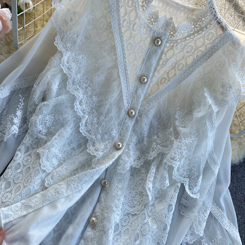 Puff Sleeve Slim All-match Temperament Top