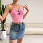 Women's Fashion Personality Slim Fit Halter Top