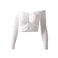 Short Shoulder Slim Cropped T-shirt