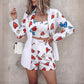 Ensemble haut et short imprimé mode femme