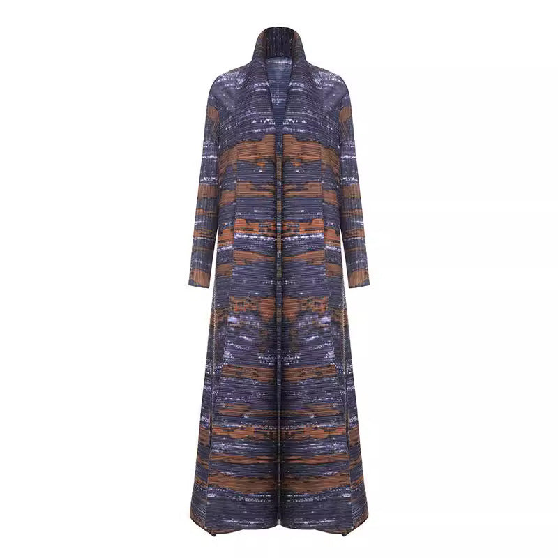 Robe imprimée Cape Cardigan pour femme