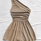 SpringSummer New Sexy Off-Shoulder A-Line Mini Skirt