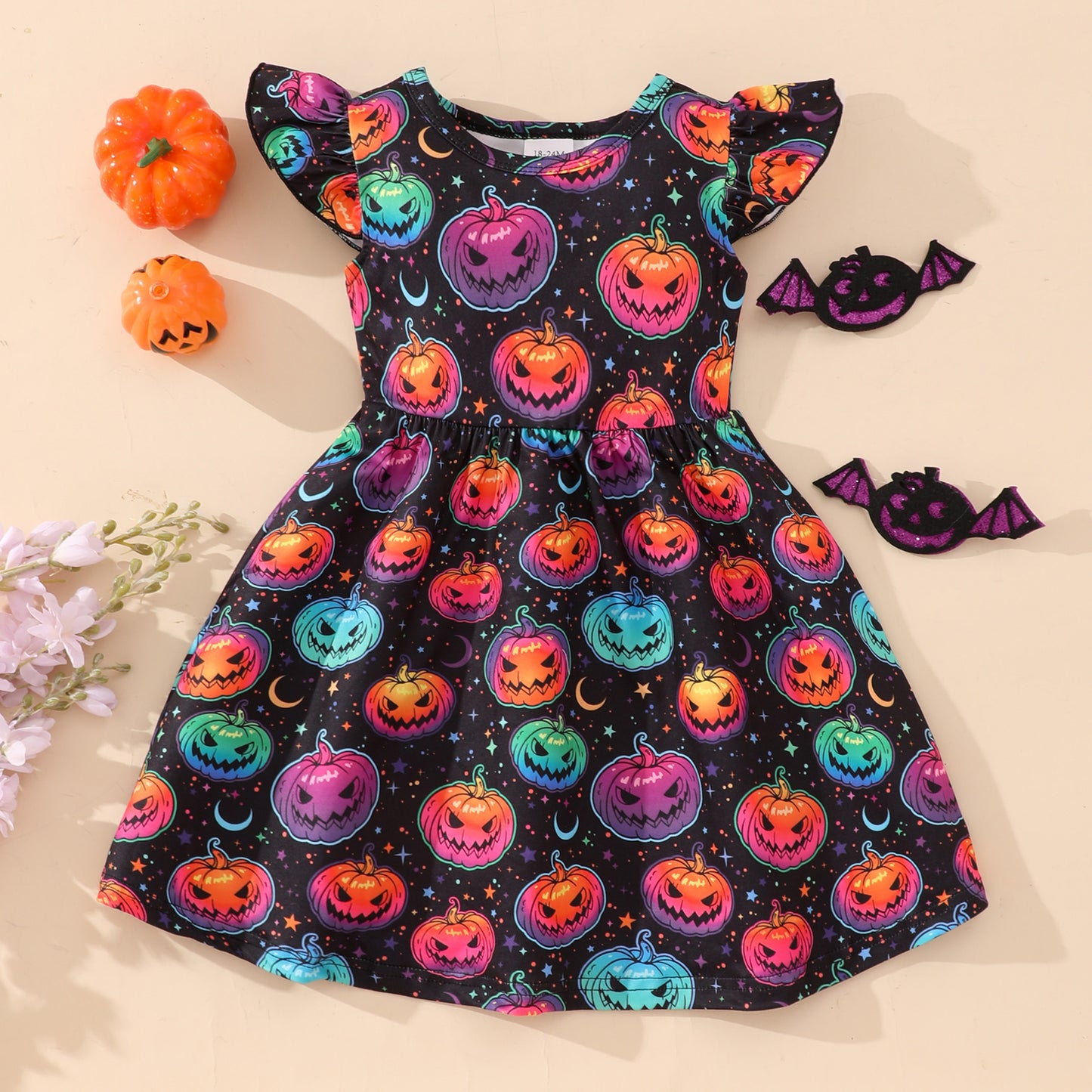 Girls' Summer Fashion Personalized Printing Dress
