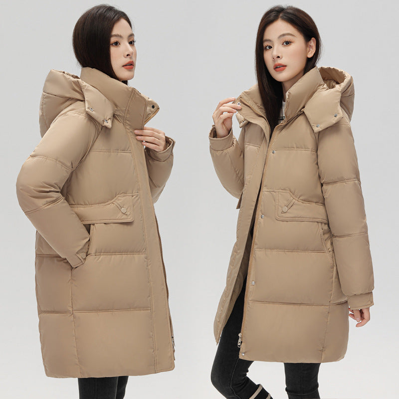 Doudoune matelassée en coton Manteau en coton tendance à capuche